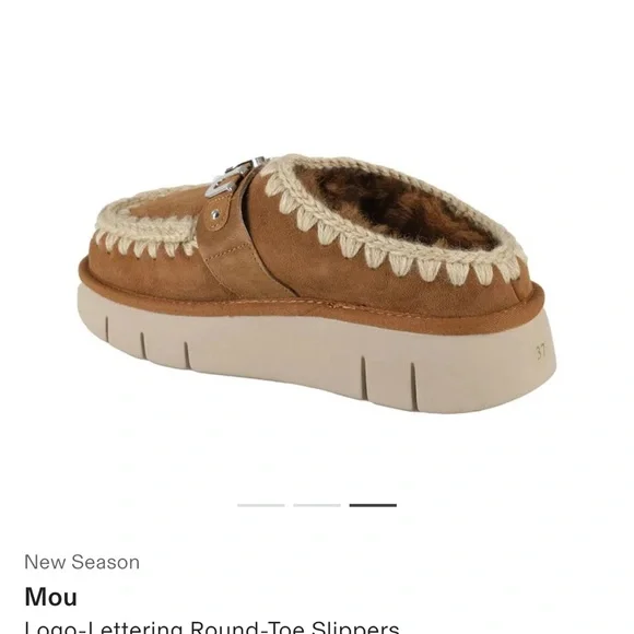 Mou Tan Suede Slip On Bounce Slide Shoes - Picture 3 of 7
